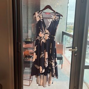 Style State, Navy Floral Wrap Dress